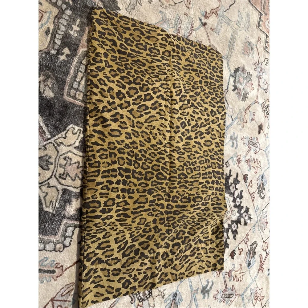vintage ralph lauren pillowcase standard pair animal print leopard usa cotton